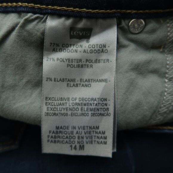 Levi's 512 Jeans Women's 14M Blue High-Rise Slimming Bootcut Denim 32" Inseam - Picture 8 of 16